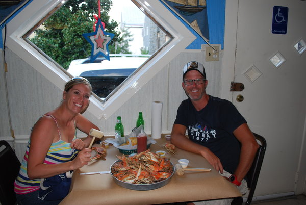 Avant notre souper de Crabe