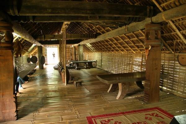Inside a traditional long house