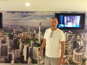 Posing at Petronas Twin Towers