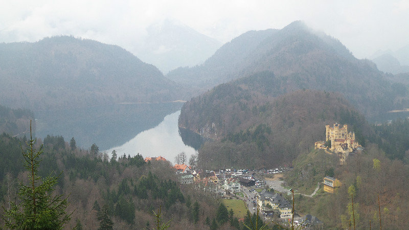 View over Hohenschwangu village