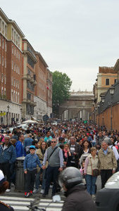 The road toward St Peter's Piazza