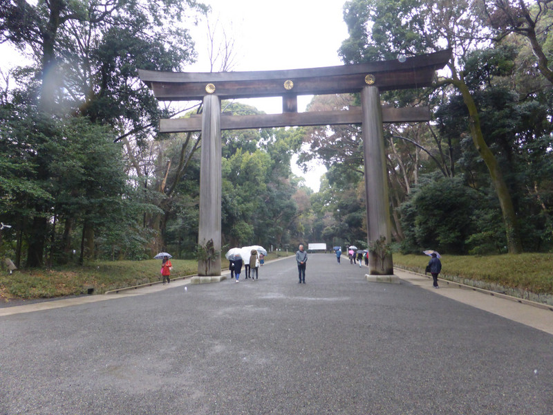 Tori Gate at the Meiji Shrine