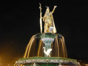 Statue of Our Lady in Plaza De Armas