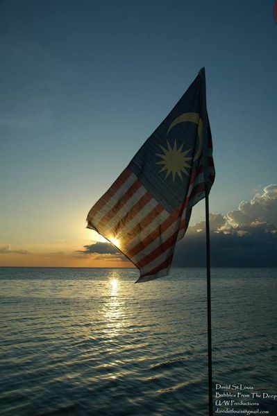Malay flag Sipadan