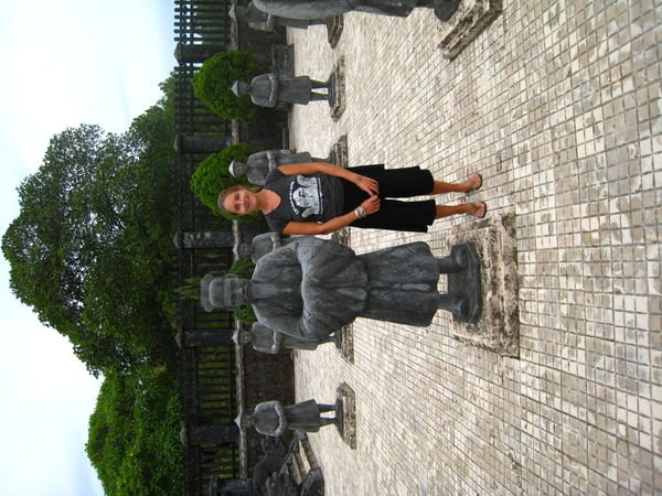 Me and a statue guard