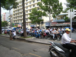 Sea of motorbikes