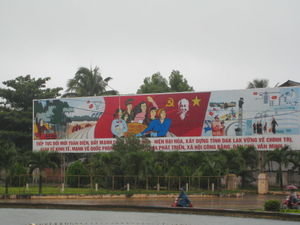 Communist propaganda billboards