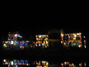 Hue riverfront at night