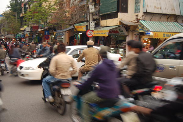 One of the Calmer Intersections in Hanoi