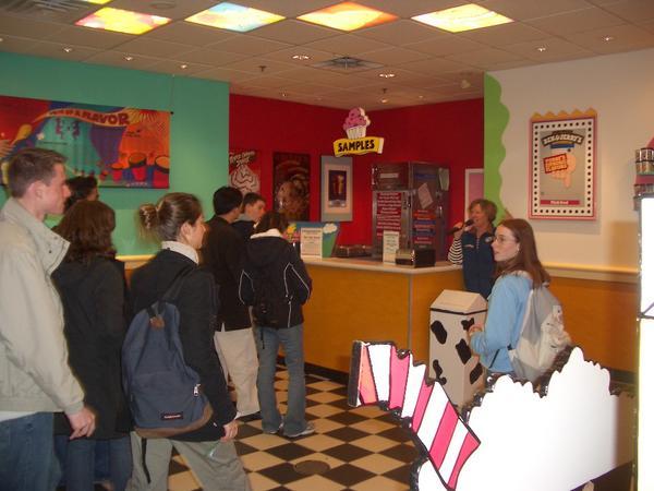 Ben and Jerry's samples
