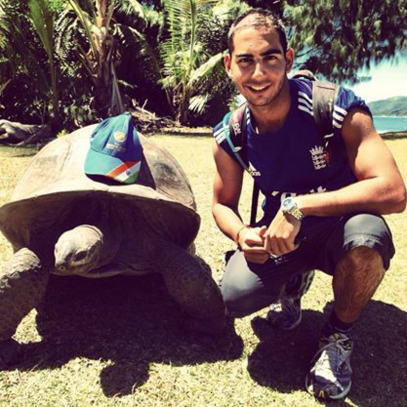 A giant tortoise!