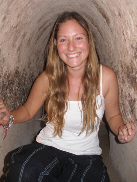 Nessy in the Cuchi Tunnels