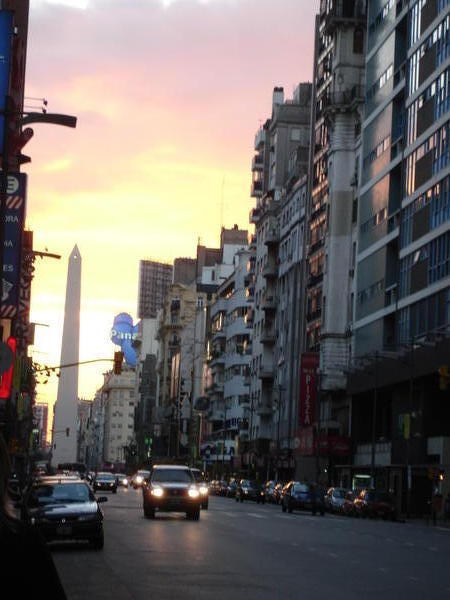 sunset in Buenos Airies