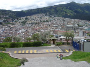 A great view of Quito