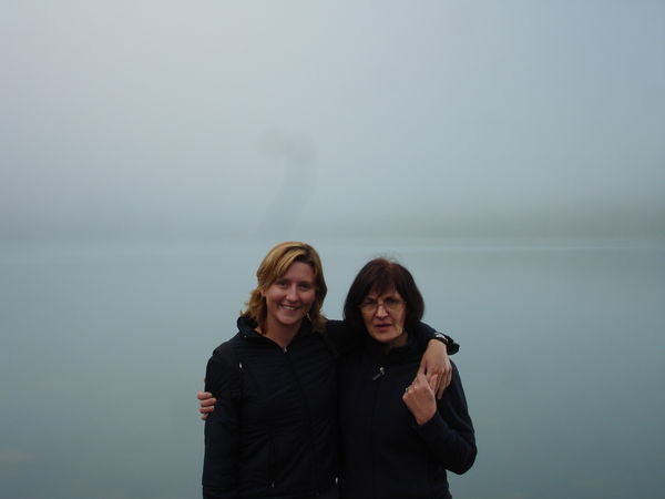 Misty morning at Lake Lousie
