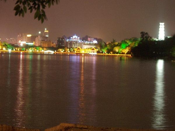 West Lake at night