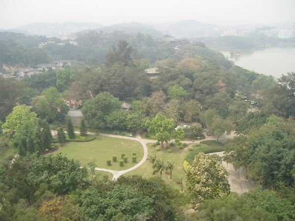 A pleasant park by West Lake, again from the top of the Pagoda