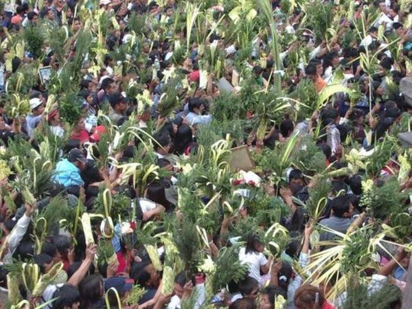 Palm Sunday Crowd