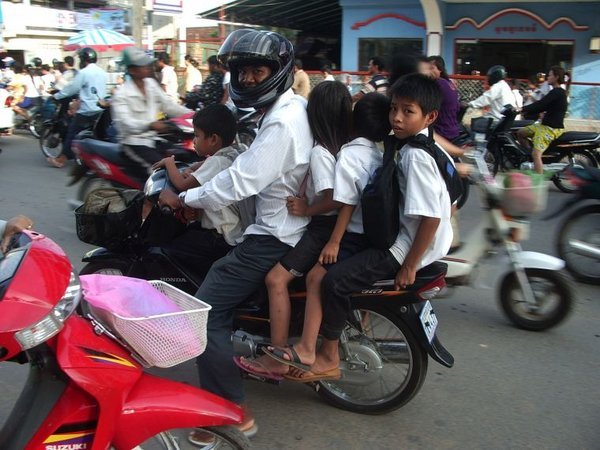 Cambodian "school bus"