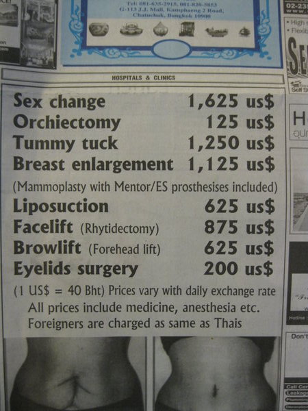 Advert in Bangkok Post