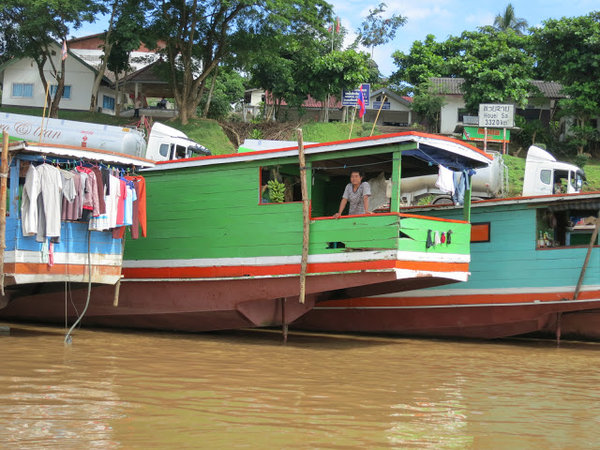 Leaving Houey Xai for trip down the river