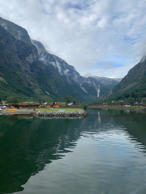 Fjord village scene