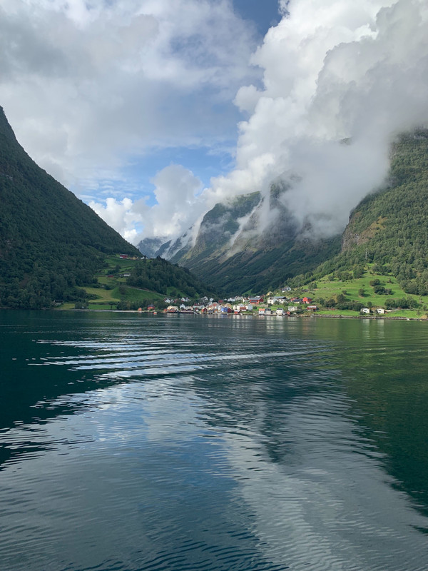 Fjord village scene