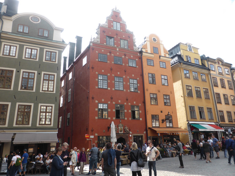 The oldest buildings in Stortorget Square 