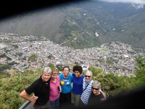Half way up Tungurahua overlooking Banos