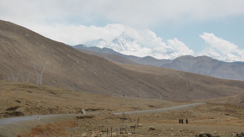 1st view of Everest from afar