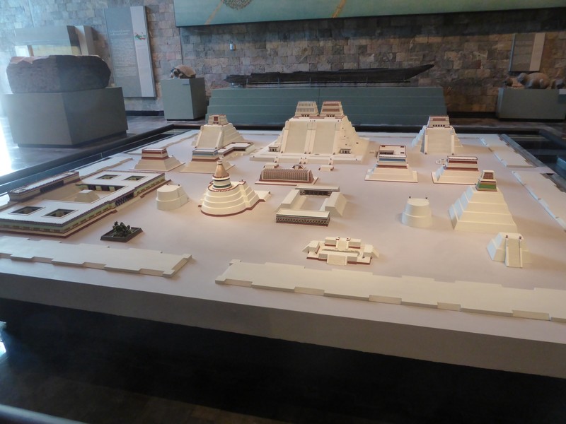 scale model of Tenochtitlán