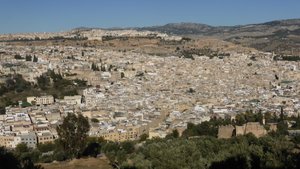 Looking down on the medina