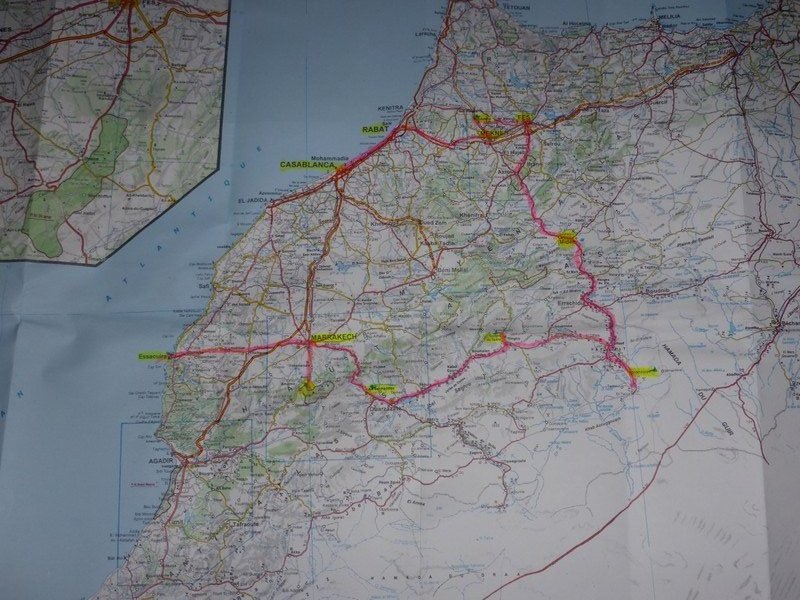 Route of trip