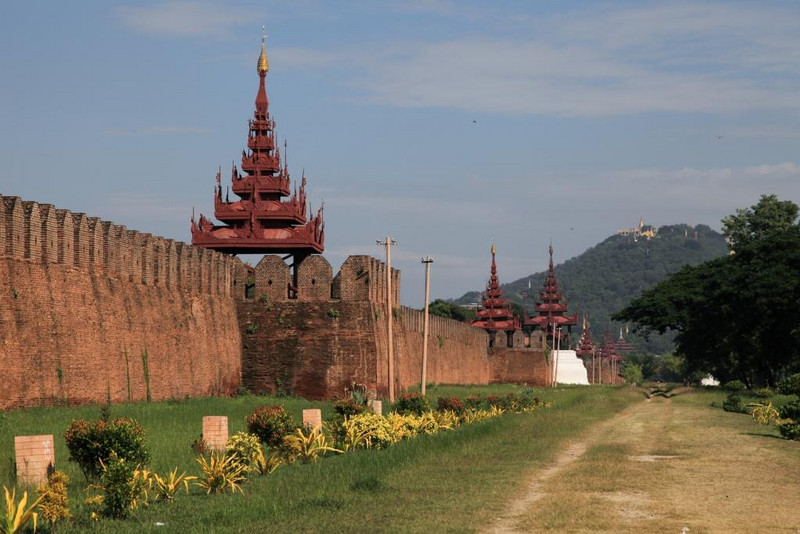 Mandalay palace outer walls