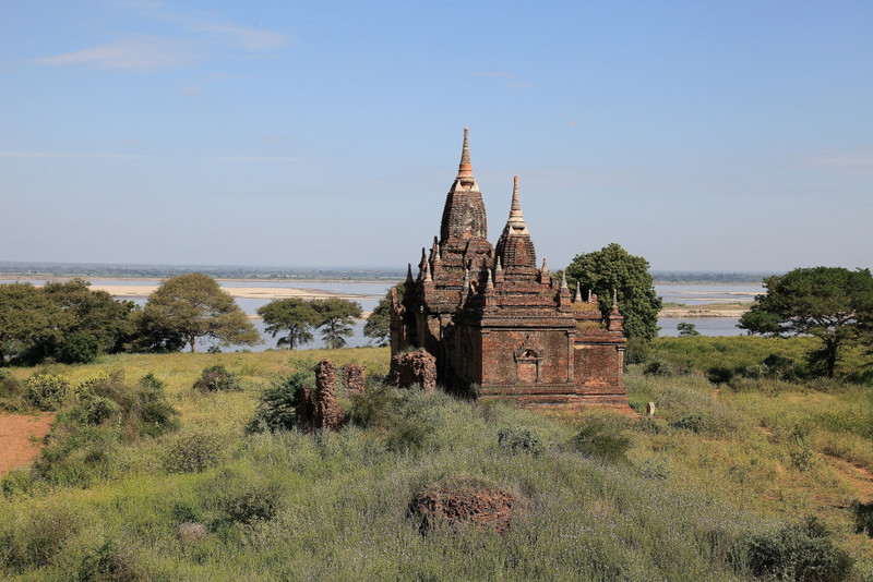 Bagan view over Irrawaddy