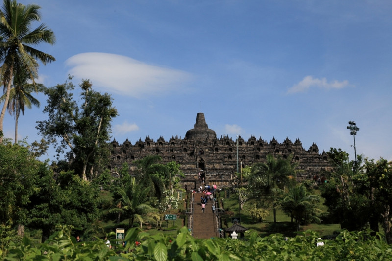 The approach to Borobudur