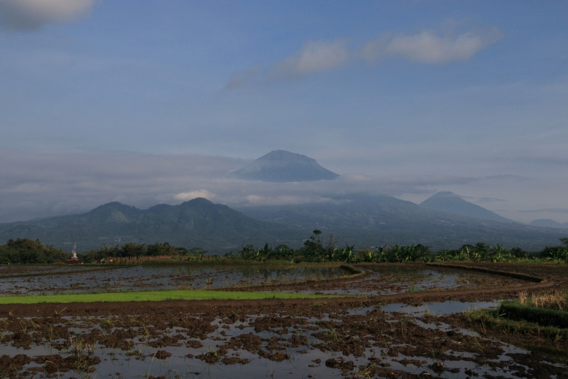 Volcanic Mount Merapi