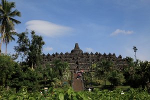 The approach to Borobudur