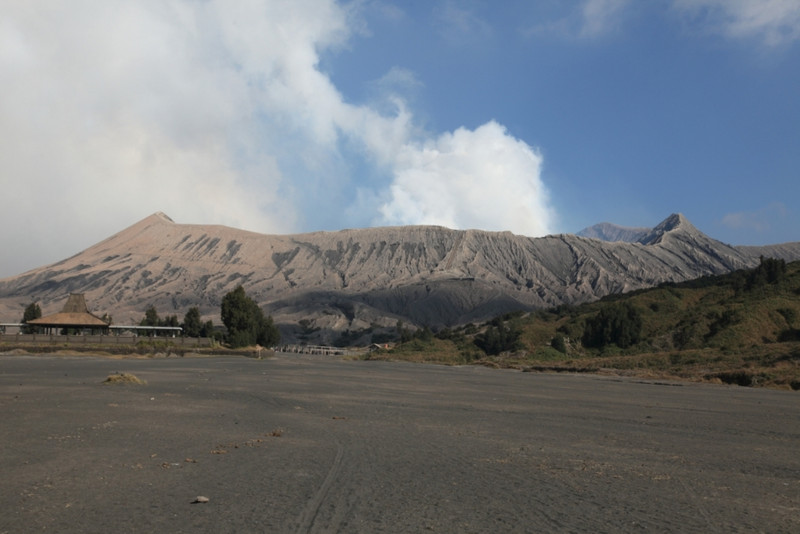 Looking back to Bromo
