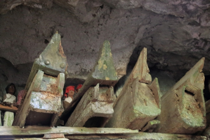 Tombs in Toraja cave