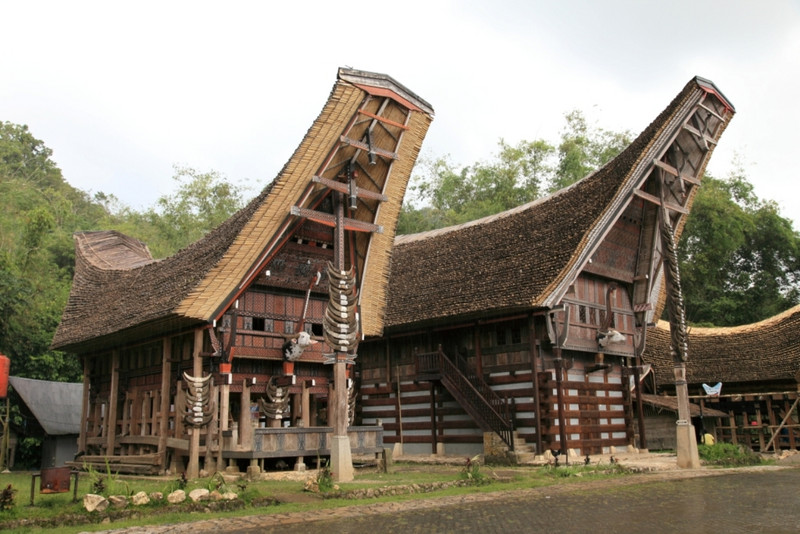Toraja tonkonan clan houses