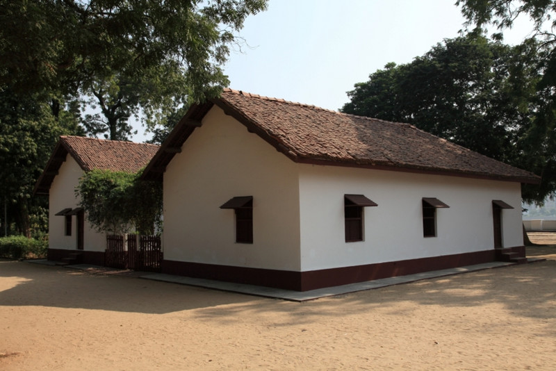 Gandhi&#039;s home at the ashram