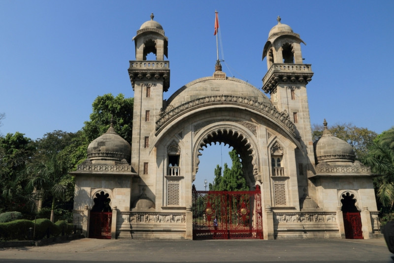 Entrance gate to Laxmi Vilas Palace Vadodara