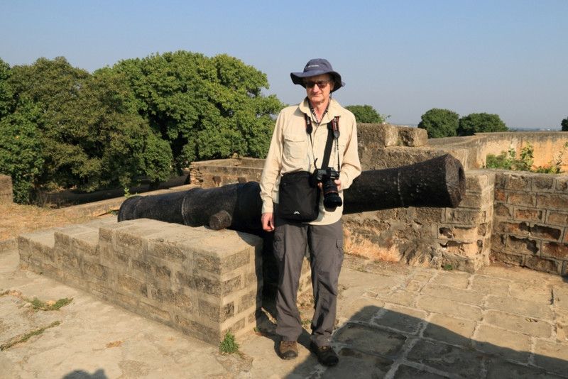 David with cannon, Diu fort