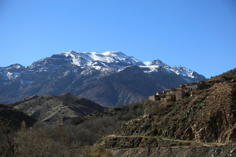 High Atlas village clinging to hillside