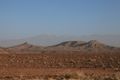 The desert landscape as we leave the Sahara