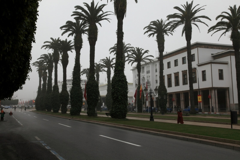 A grey day in the French quarter in Rabat