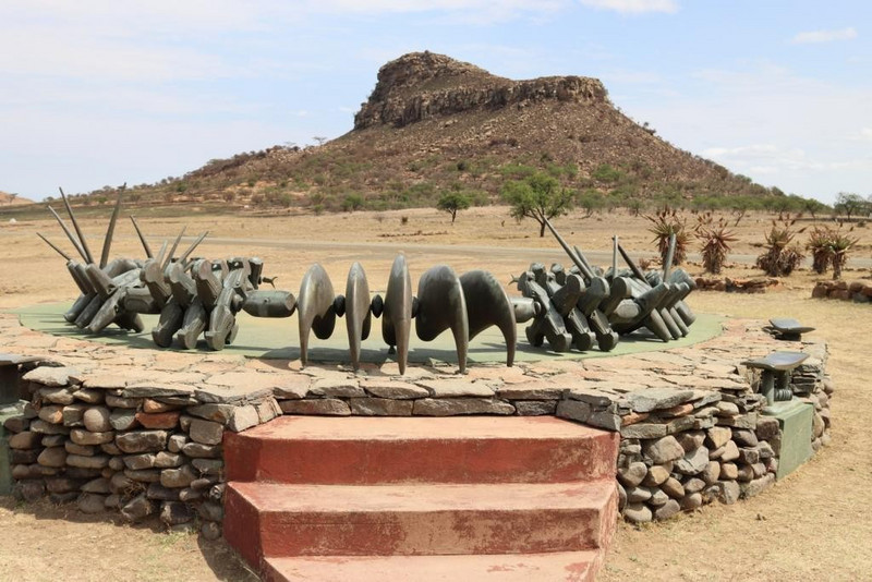 Zulu memorial at Isandlwana