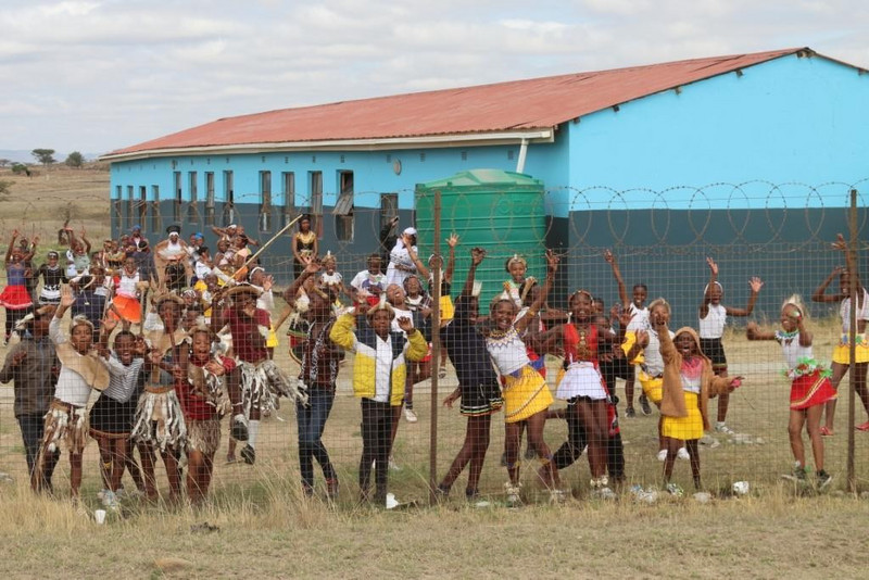 Zulu school children dressed for heritage week