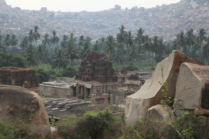 Temple emerging from the jungle